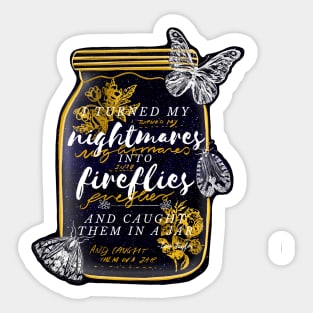 Nightmares Quote - Strange The Dreamer Sticker